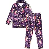CHILDRENSTAR Girls Fleece Pajamas Pj Set Warm Winter Fall Sleepwear Soft Tops Pants