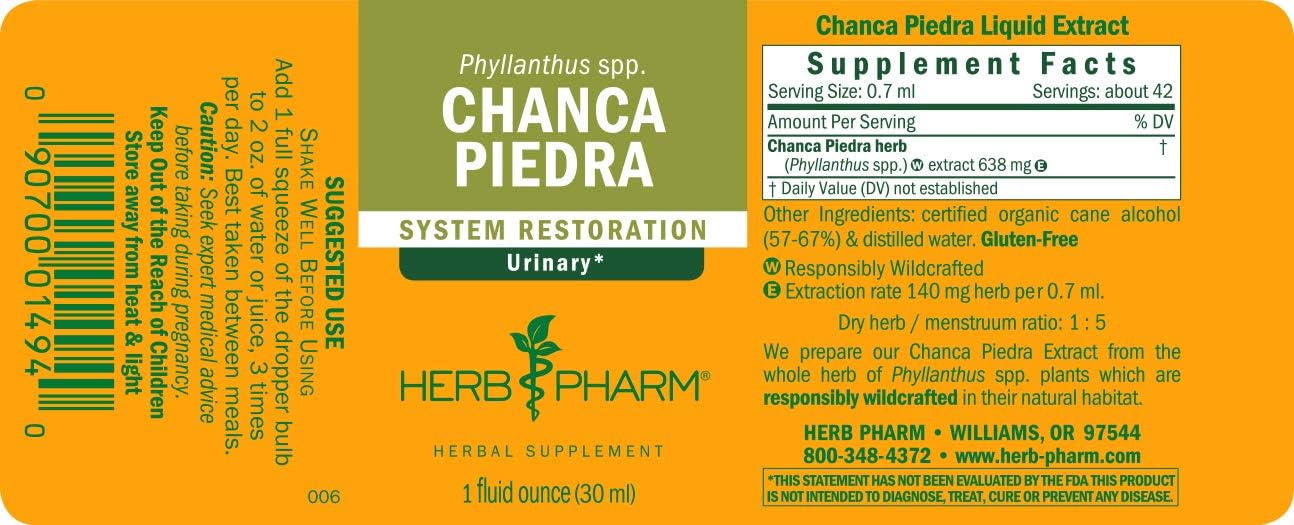Herb Pharm Chanca Piedra Liquid Extract for Urinary System Support - 1 Ounce: Health & Personal Care