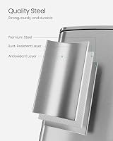 SONGMICS 8-Gallon Stainless Steel Pedal Bin with Inner Bucket LTB593E01 view 4
