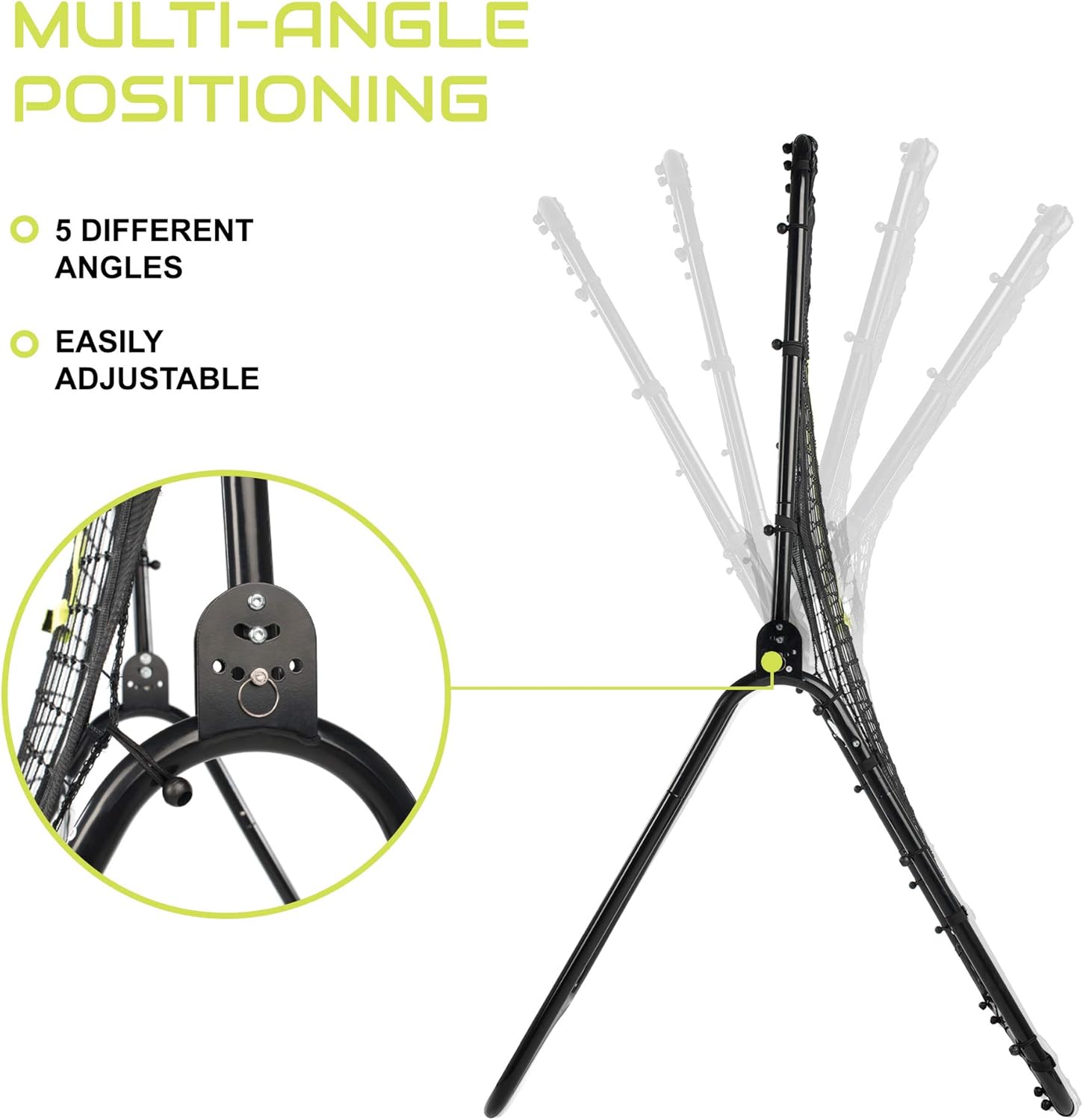 Victorem Lacrosse Rebounder - Bounce Back, Pitch Back Rebounder for Lacrosse, Baseball and Softball Training with Extra Net : Sports & Outdoors