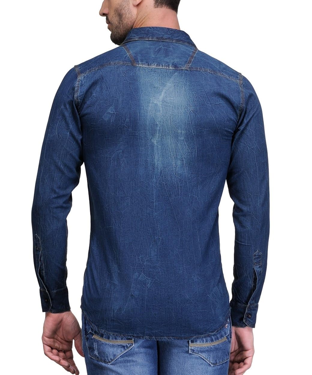 feed up men's denim shirt