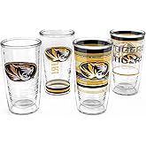 Tervis Missouri Tigers - Assorted Made in USA Double Walled Insulated Tumbler Travel Cup Keeps Drinks Cold & Hot, 16oz 4pk, Classic