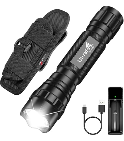 Skysted WF-502B Single Mode 1200 Lumen Mini Portable Tactical Clip Handheld  Flashlight Torch Lamp,for Outdoor Sports and Indoor Activities (Camping,  Hiking, Hunting, etc.) (Black) - Amazon.com