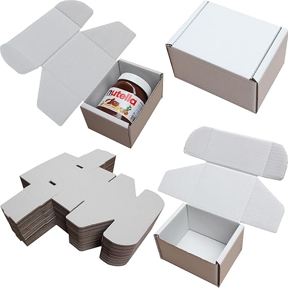 5" x 4" x 3" White Shipping Storage Boxes Cardboard MAILING Packet Small Parcel (20) Amazon.co