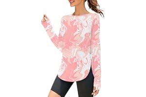 ZHENWEI Women's Long Sleeve Sun Shirt UV Protection Workout Tops Lightweight UPF 50+ Golf Gym Hiking Shirts Outdoor Clothing