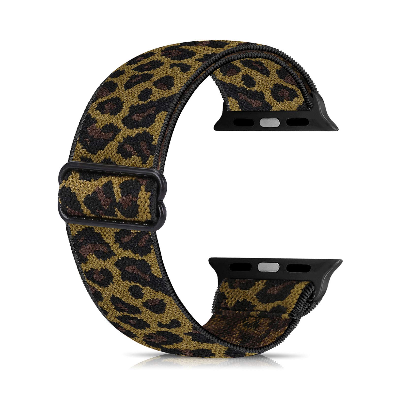 Ecogbd Elastic Replacement Strap Compatible with Apple Watch Strap 38mm 40mm 41mm 42mm 44mm 45mm 49mm, Soft Fabric Nylon Strap for iWatch Series 9,8,7,6,5,4,3,2,1,SE Women Men