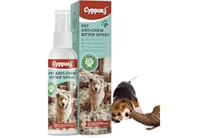 No Chew Spray for Dogs and Cats - Bitter Apple Spray to Stop Chewing Furniture, Shoes, Wires - Natural, Safe Training Aid for