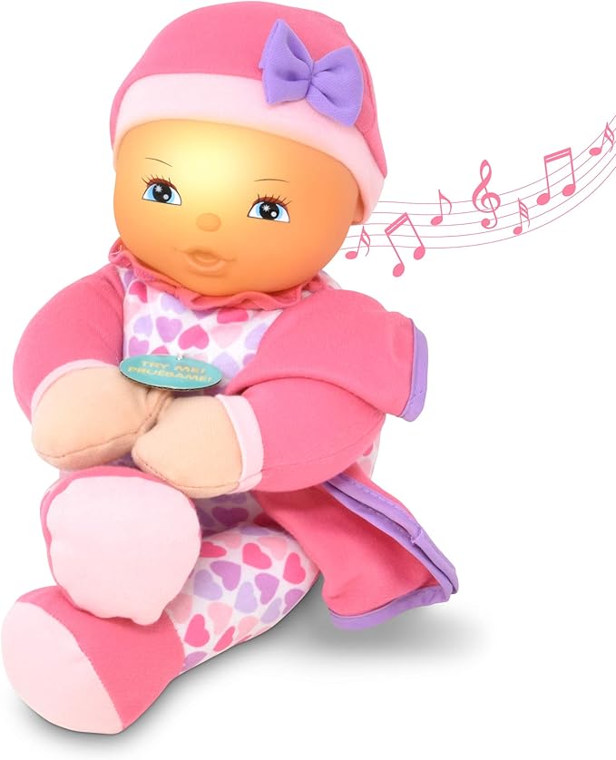 Glow Light Up Lullaby Baby Doll Toy, 13 Inch Soft Baby Doll