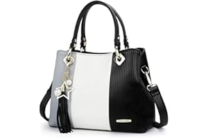 POMELO BEST Handbags for Women with Multiple Internal Pockets in Pretty Color Combination, Women's Satchel Handbag