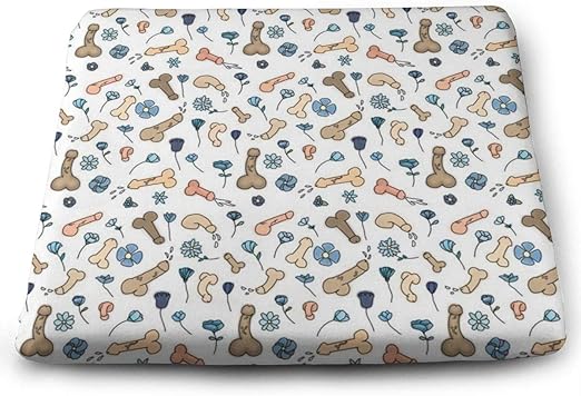 Amazon Co Jp ペニスフラワー 座面クッション おしゃれ 低反発 座布団 人気 高級感 記憶泡 スクエア クッション 滑り止め付き 厚い チェアパッド 通気性 椅子 クッション ホーム キッチン