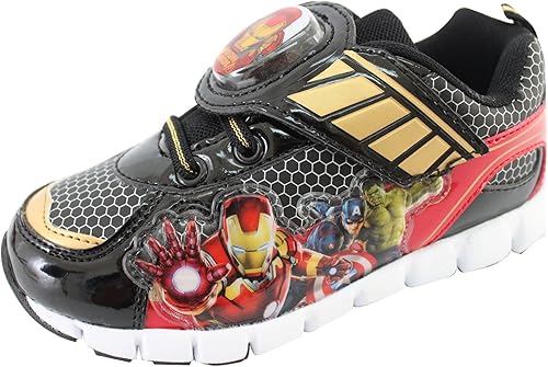 Amazon アベンジャーズ Marvel Avengers Electric Pulse Boys Lighting ライトアップ スニーカー 運動靴 ピカピカ 光る靴 ボーイズ 並行輸入品 17cm アベンジャーズ 運動靴 スニーカー