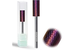Curacoro Nail Drill Bits 3/32'' - Small Barrel Carbide Bit (Fine) for Professional Finish, Gently Remove, Buff & Polish Gel Nails, Nail Art Pedicure Manicure Salon & Home