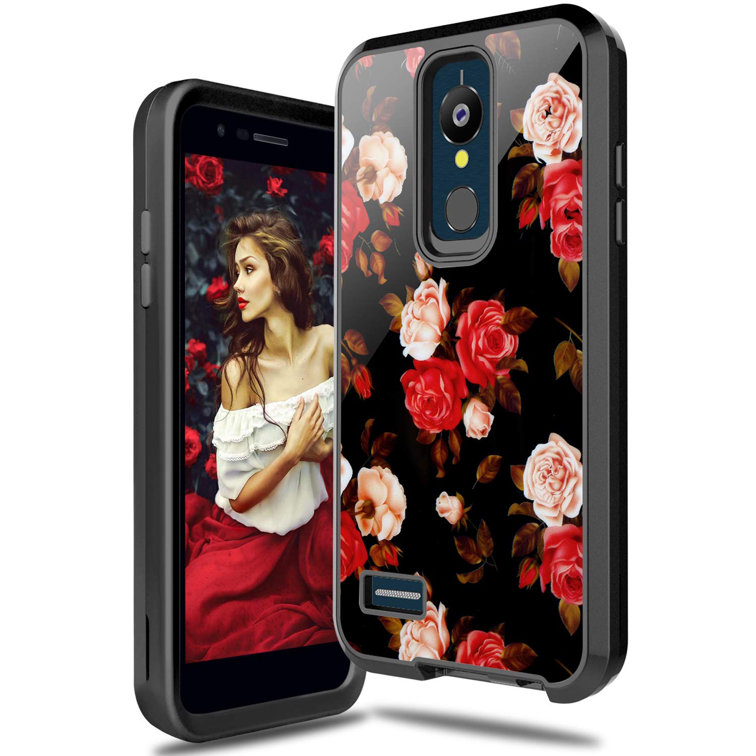Best lg k30 black and red case