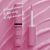 NYX Professional Makeup Butter Gloss Eclair Lip Gloss Sheer Medium Coverage view 2