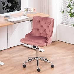 VINGLI Velvet Office Chair - Modern Upholstered