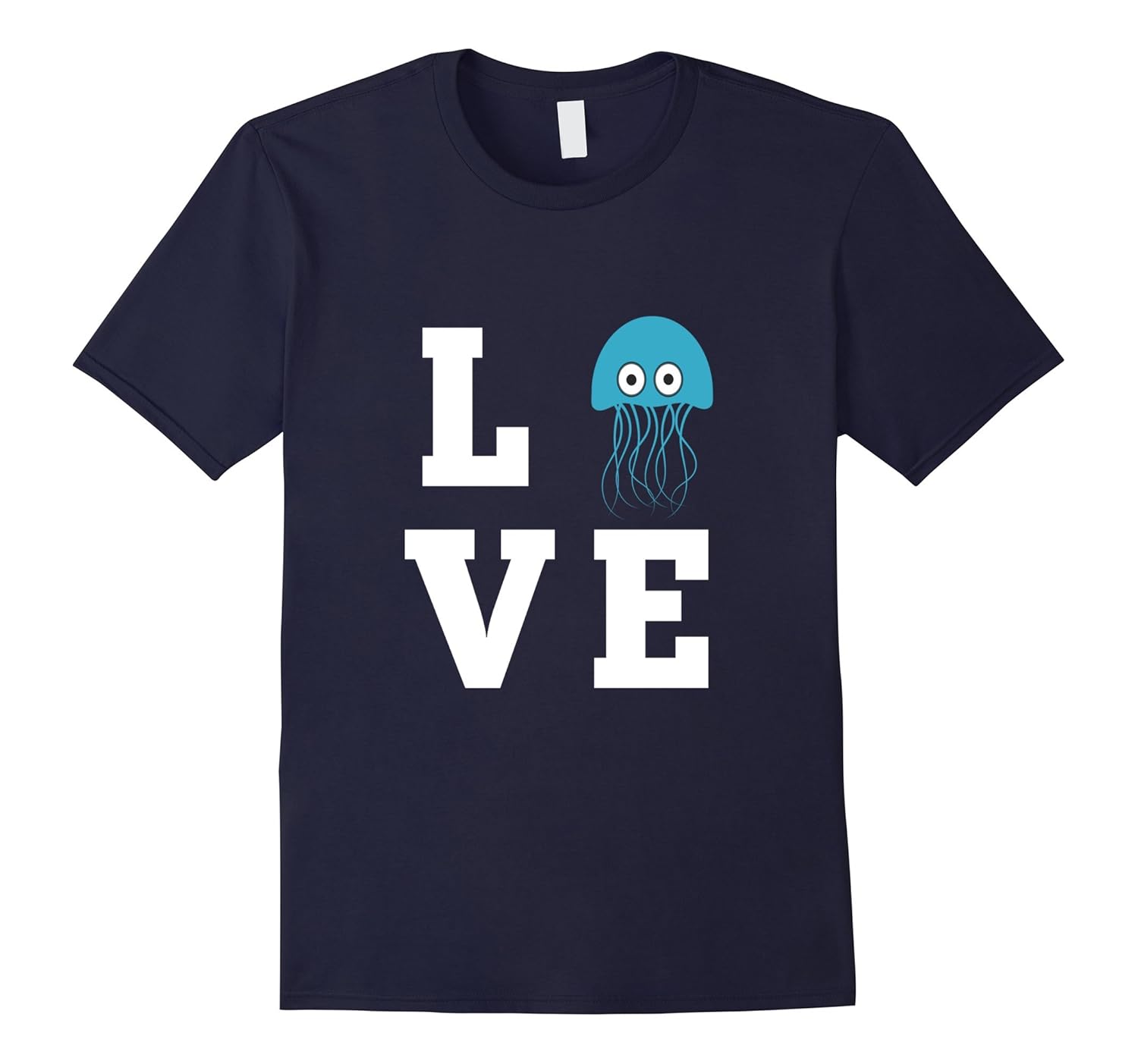 I love Jellyfish T-Shirt Ocean Aquarium t-shirt-Rose