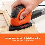 BLACK+DECKER Mouse 55W Detail Sander BEW230-GB 6 Sheets Dust Port view 2