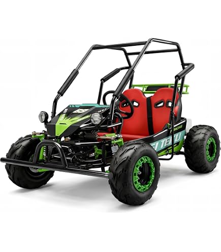 Amazon.com: TRAILMASTER Mid XRX Deluxe Go Kart Buggy, Full roll
