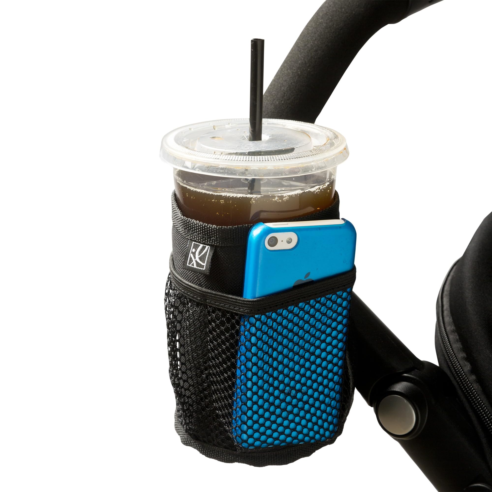 Photo 1 of J.L. Childress Cup 'N Stuff Stroller Cup & Phone Holder - Accessories for Baby Strollers, Wheelchairs, Scooters, Walkers, Universal Fit for UPPAbaby, Doona, & More, Drink & Bottle Holder - Black
