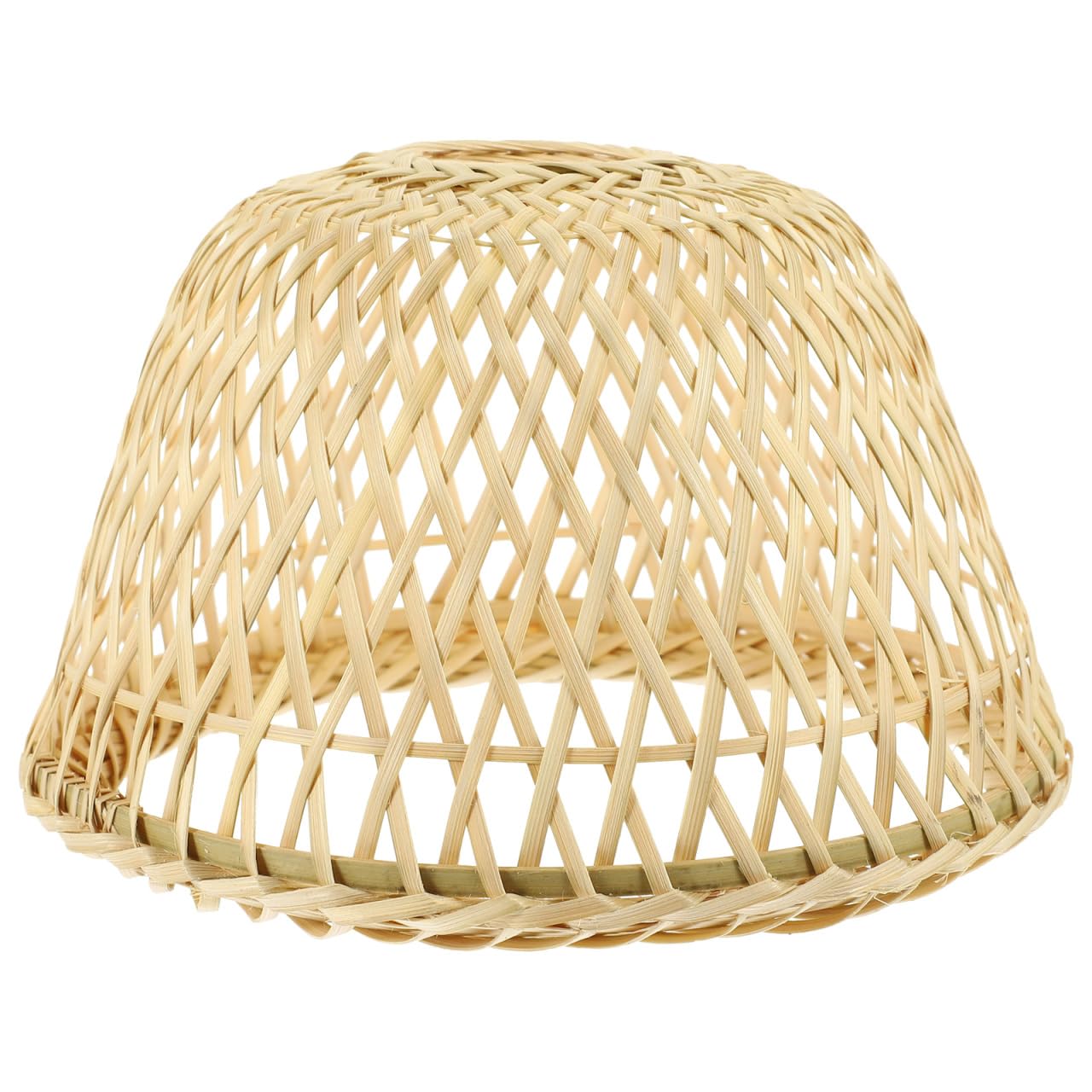 Artibetter Bamboo Lamp Shade Woven Lampshade Handcrafted Rustic Light Cover Replacement for Indoor Home Table Lamp Decor 6.69X6.69X4.53In