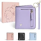 COSHAYSOO Initial RFID Wallet Small Purple for Teen Girls Personalized Valentines Day Birthday Gifts, 10 11 12 13 14 15 16 17 18 Year Old College Teenage Girls Wallets Fashion Monogrammed Letter Y