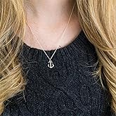 Sttiafay Bohemian Anchor Pendant Necklace Dainty Choker Collar Necklace Chain Summer Beach Accessories for Women