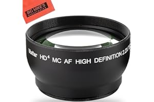 BIG MIKE'S 43mm 2.2X Telephoto Lens for Canon Vixia HF R80, HF R82, HF R800, HF R70, HF R72, HF R700, HF R30, HF R32, HFM40, HFM41, HFM50, HFM52, HFM400, HFM500 Camcorder