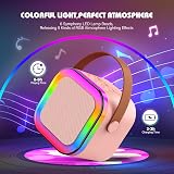 Dislocati Karaoke Machine 2 Microphones Bluetooth Speaker Kids Gift 3-12 view 7