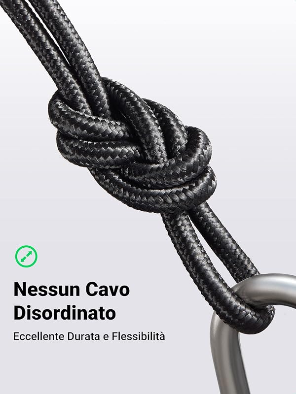 Cavo USB Type-C 3.0 5Gbps 3A Ricarica Rapida Nylon Intrecciato (1M)