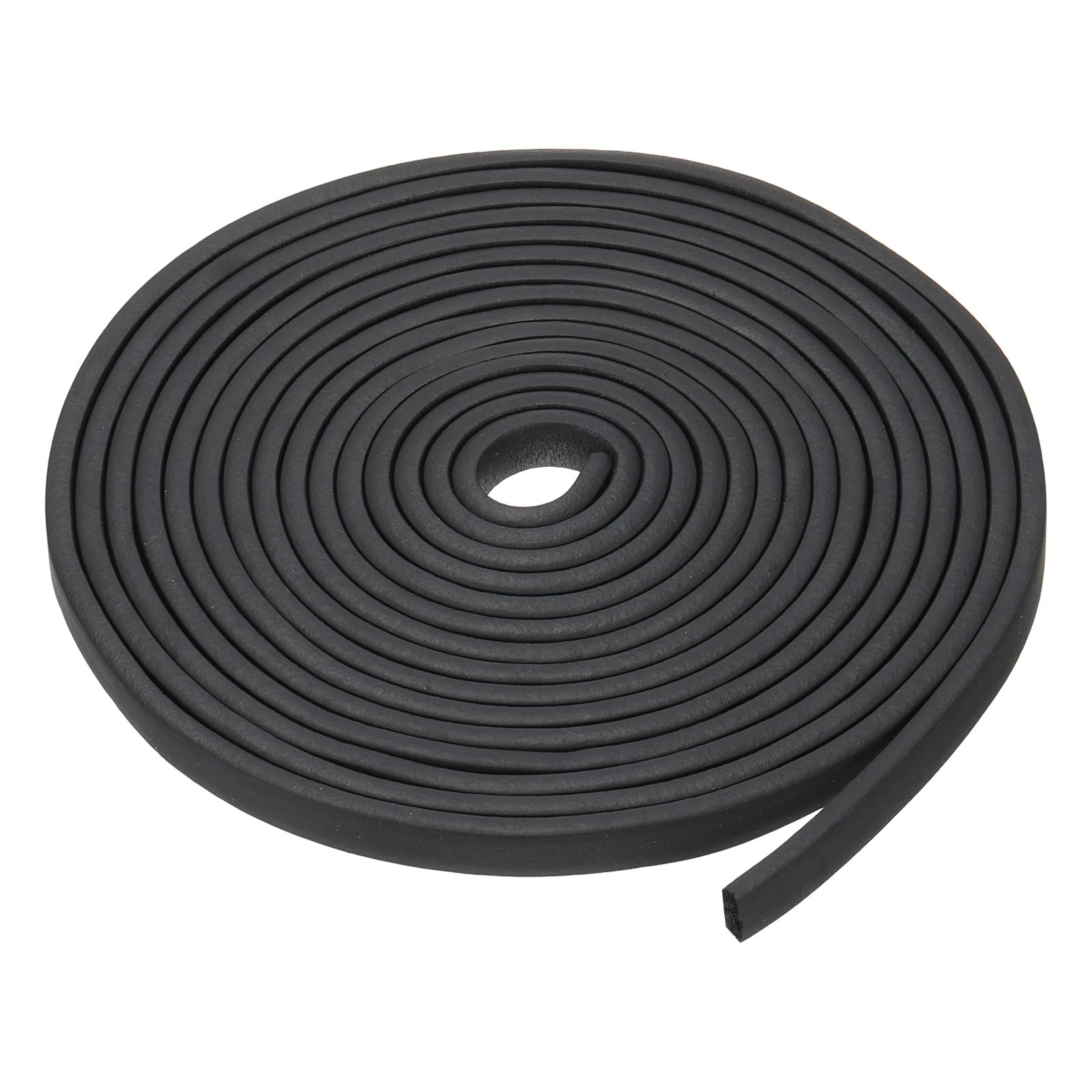 PATIKIL 16.4Ft Foam Rubber Strips, 10x5mm EPDM Rubber Soundproof Foam Seal Strip Sealing Foam Tape for DIY Gasket Sealing Door Window Insulation, Black