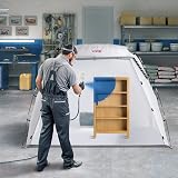 VEVOR Portable Paint Booth Tent 7.5x5.2x5.2ft Spray Shelter Built-in Floor view 9