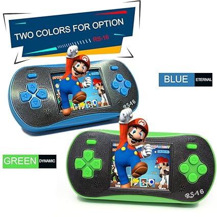 KKmoon Portable Video Game Console 8 Bit Retro Handheld Game Player Built-in 260 Classic Games - Green