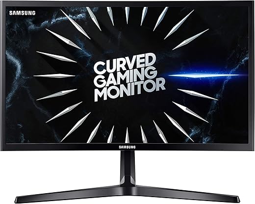 Samsung C24RG52FQU Monitor Gaming Curvo da 24 pollici, Full HD,1800R, 144 Hz, Freesync, 4 ms, Display port, 2 HDMI, Nero