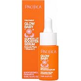 Pacifica Glow Baby Booster Mini Face Serum, Vitamin C & Glycolic Acid For Brightening Dull Skin, Fragrance-Free, Vegan & Crue