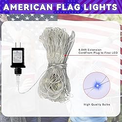 Leisure world 384 LEDs American Flag Net