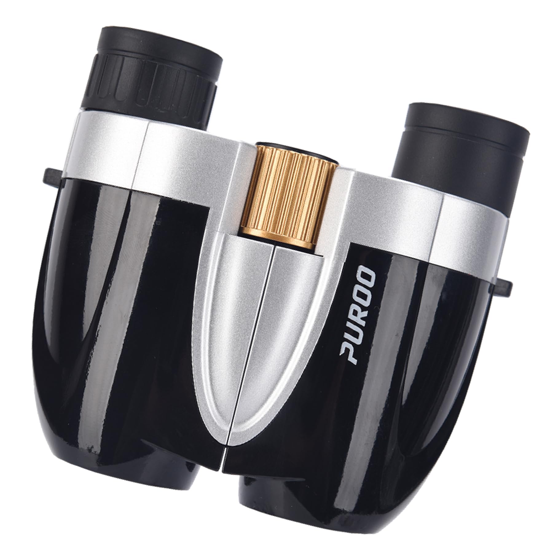 PUROO 双眼鏡 ライブ用 10倍 オペラグラス 超軽量 防振 防水コンパクト コンサート用 スポーツ観戦用 野鳥観察 登山 アウトドア 旅行 ネックストラップ 収納袋付き 眼鏡対応 日本語説明書つき 黒い