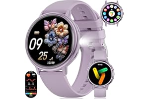 Smart Watch for Women with LED Flashlight, 1,26'' Ultra-Clear Screen Ladies' Fitness Watch with Answer/Make Calls, DIY Dial, 