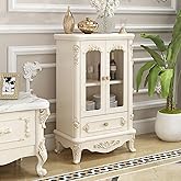 BRCYKRWY China Cabinet &Curio Cabinets With Glass Doors,Glass Display Cabinet,living Room Display Cabinets,Display Cabinet Wi