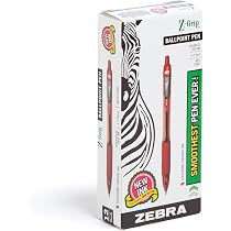 Zebra Z-Grip Smooth Ink Ballpoint Pen - 1.0mm - Pack of 6 Pens - in Zebra Envelope Gift Packaging (Light Blue