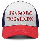 Flurblest Its a Bad Day to Be a Hotdog Hat Embroidered Snapback Cap