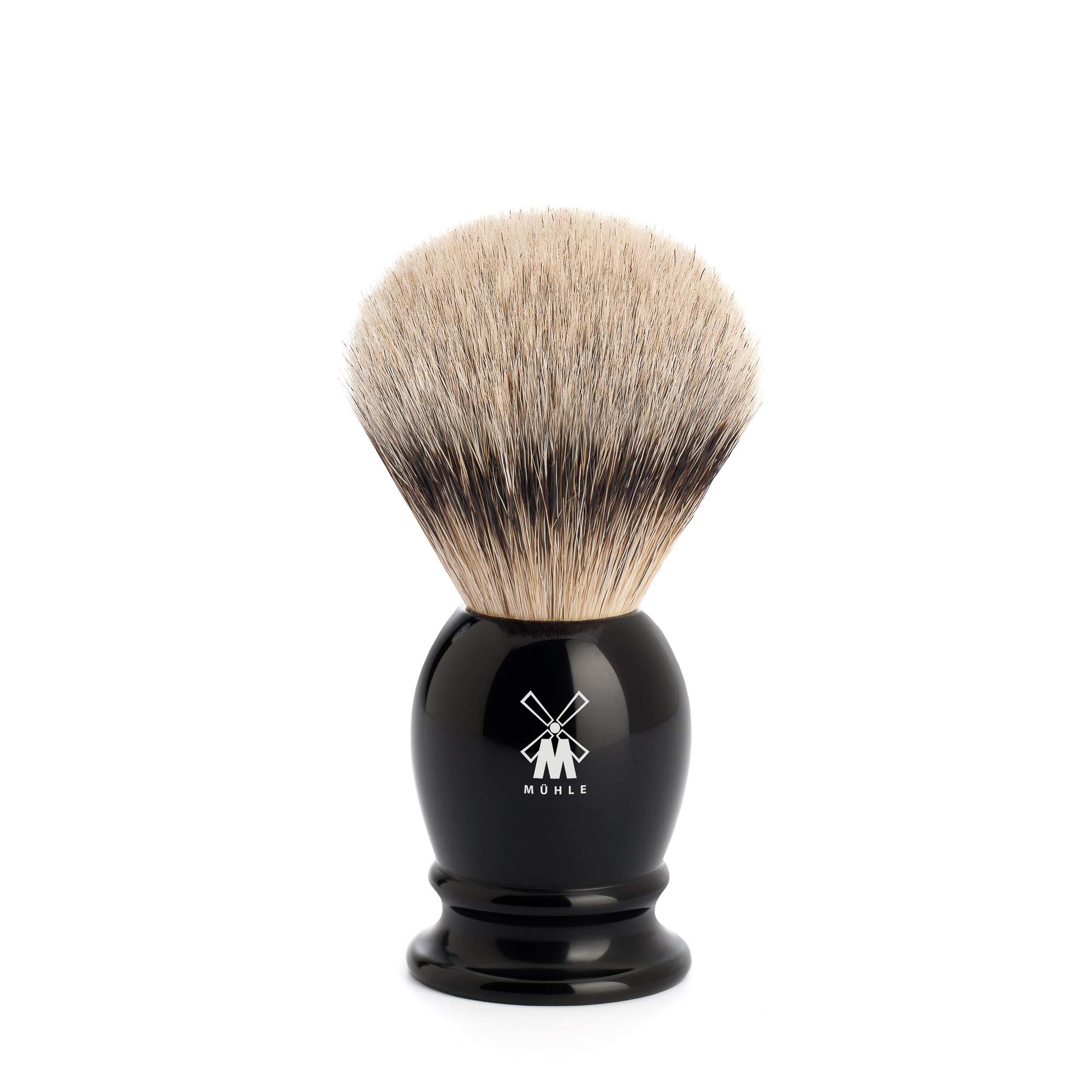 MÜHLE Classic Silvertip Badger Shaving Brush (Small, Black)
