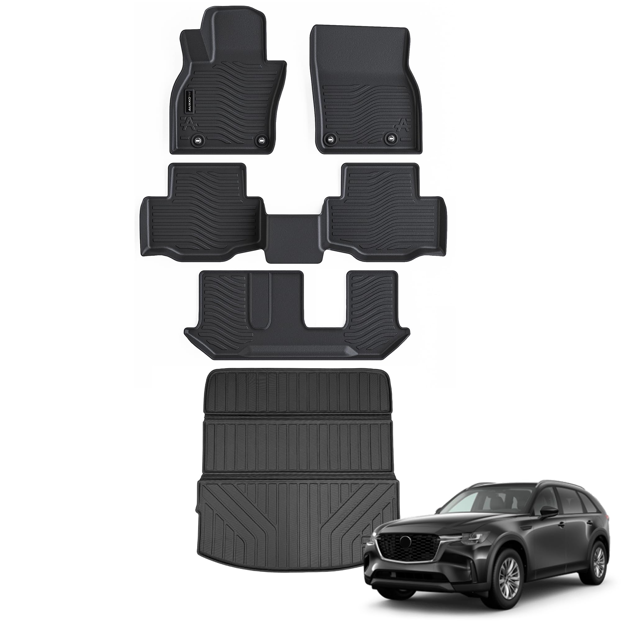 Auxko All Weather Floor Mats Cargo Mat Back Seat