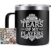 Fufendio Dungeons and Dragons Gifts for Men Women - Tears of My Players Mug 14oz - Dnd Gifts for Brother Friend - Dungeons and Dragons Christmas Gift Ideas - Dungeon Master Gift