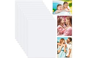 KVCSYAW 7 Pcs Aluminum Sublimation Blanks Heat, 8 x 10 inches Metal Photo Blanks DIY Blank Metal Sign, Wall Poster Frame Sublimation Blank for Wedding DIY Printing Bedroom Living Room…