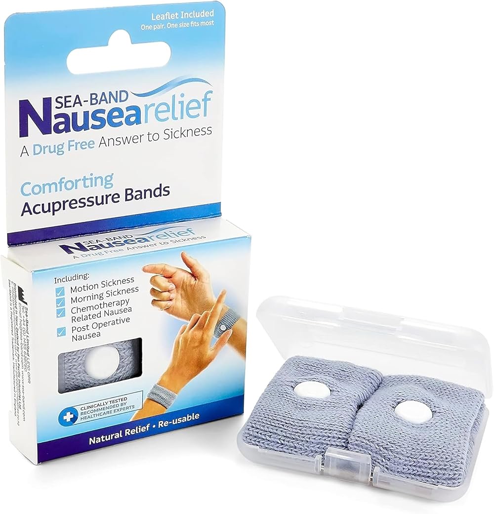 Sea-Band Travel & Motion Sickness Nausea Relief Acupressure Wristband Adult
