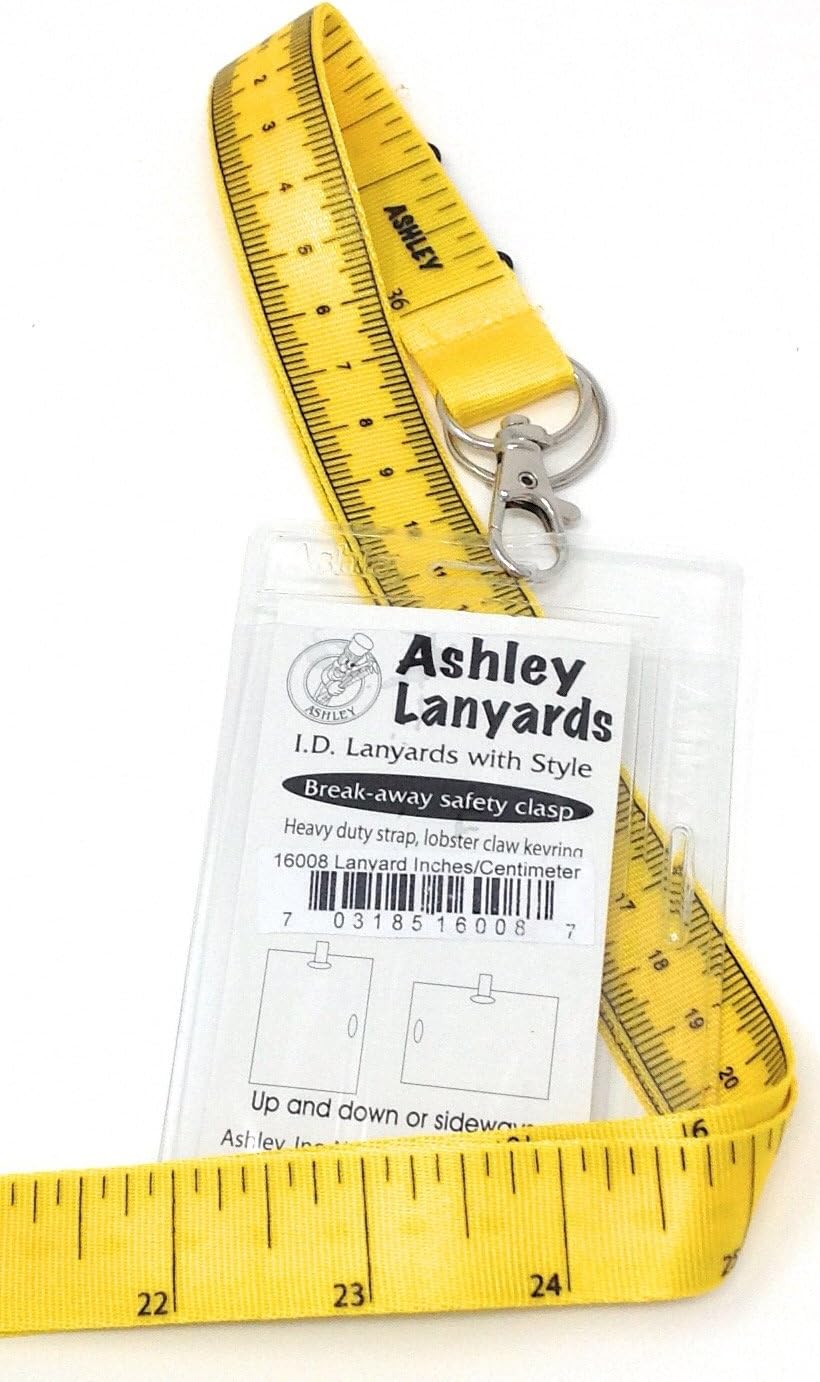 Holder and Keyring Lanyard Tape Measure with I.d 1 Package of Badge