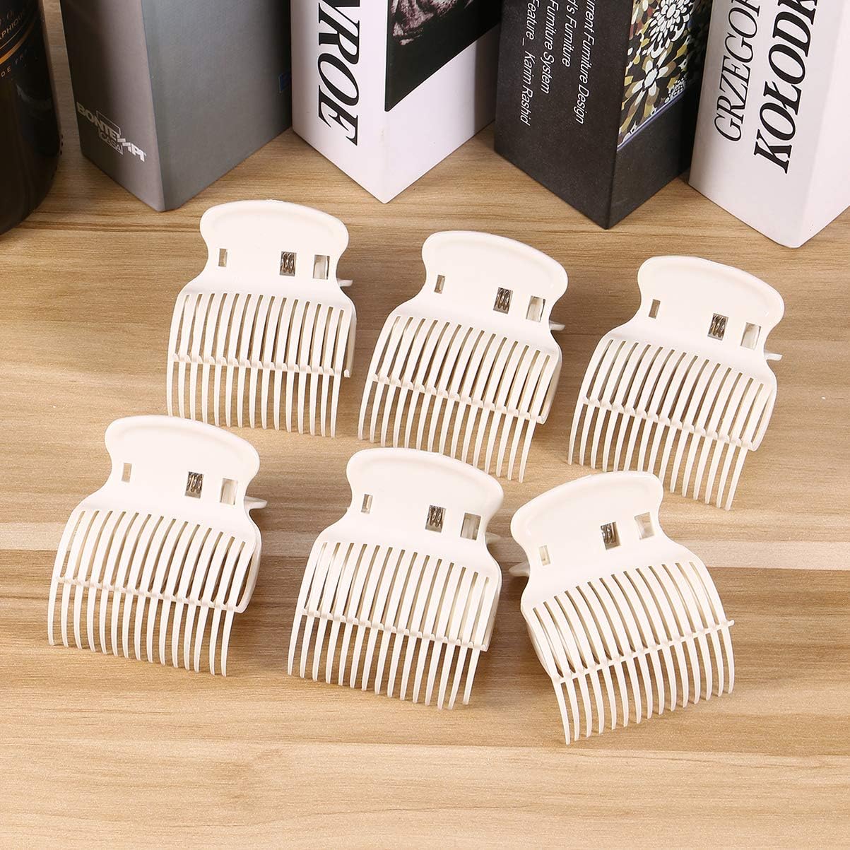 Minkissy Hot Roller Clips Hair Curler Claw Clips Replacement High Temperature Fixing Clamps Hair Accessories for Perm Dye Hair Salon Daily Use 12pcs - Image 4