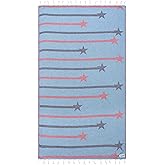 Sand Cloud Turkish Beach Towel - 100% Organic Cotton Turkish Bath Towels - Ultra Soft, Sand Free & Quick Dry Towel for Beach, Pool, or Picnic - As Seen on Shark Tank - Starry Night