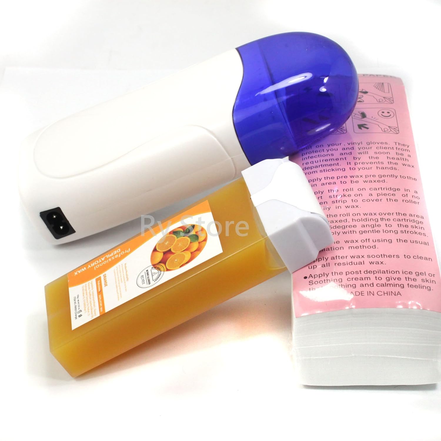 3 in 1 Roll on Refillable Depilatory Wax Heater Waxing