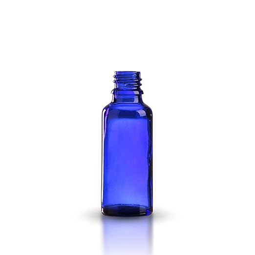 10 x Blauglasflaschen 30 ml OHNE Verschluss *** Blauglasflasche / Blauglas / Royalblau *** Apothekenqualität, gefertigt nach 